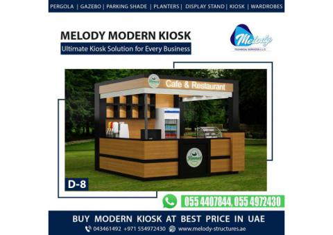 Wooden Kiosk Manufacturer in Dubai | Mall kiosk | Coffee kiosk | Food Kiosk