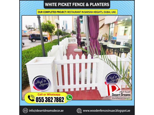 White Picket Fences Dubai | Events Fences Suppliers | Outdoor Fencing.