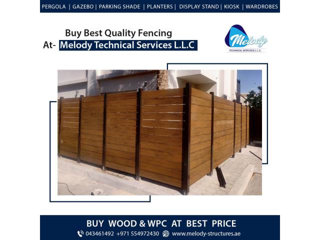 WPC Fence in Dubai | WPC Fence in Abu Dhabi | WPC Woven Fence Suppliers in Dubai