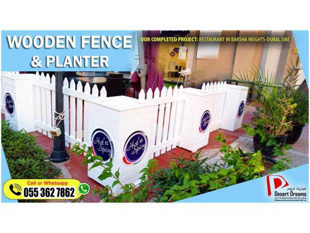Solid Wood Fences in Uae | White Wood Fences | Kids Privacy Fences | Dubai.