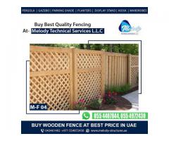 Fence Suppliers in Dubai | Wooden Fence | Garden Fence | Picket Fence
