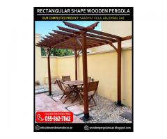 Wooden Pergola Contractor in Dubai | White Pergola Design | Sun Shades Pergola.