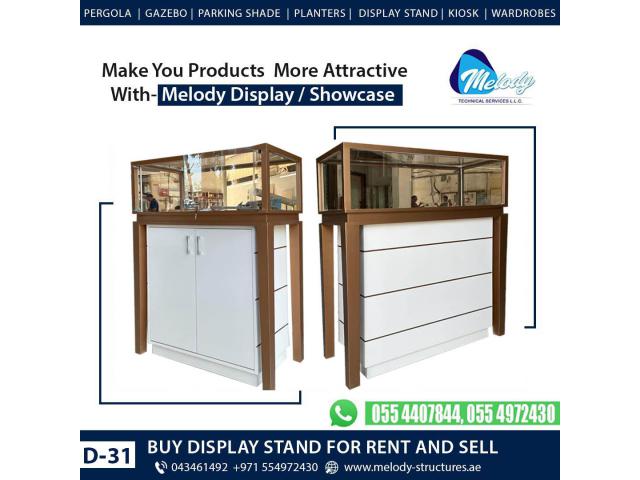 Wooden Display Stand in Dubai | Display Stand Suppliers | Rental Display Stand