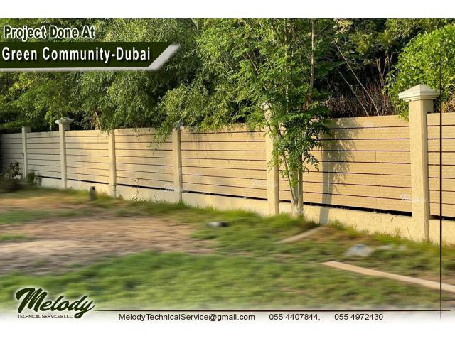 Garden Fence in Jumeirah | Wooden Fence | Picket Fence in Jumeirah Park