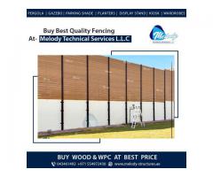 Mashrabiya Design Fence in Al Furjan | WPC Fence in City of Arabia | Privacy Fence in Al Barari