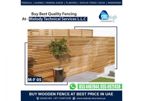 Wooden Fence in Al Barari | WPC Fence in Jumeirah | Privacy Fence in Marina Dubai