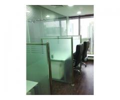 SHOWER/OFFICE Glass Partition ,Sand Blasting, Lamination Film installation 052-5868078