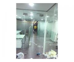 SHOWER/OFFICE Glass Partition ,Sand Blasting, Lamination Film installation 052-5868078