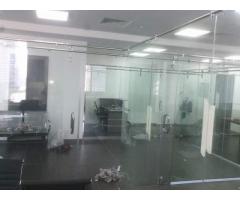 SHOWER/OFFICE Glass Partition ,Sand Blasting, Lamination Film installation 052-5868078