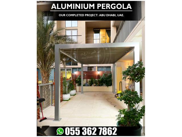 Aluminium Pergola Suppliers in UAE | Sun Shades Aluminium Pergola Dubai.