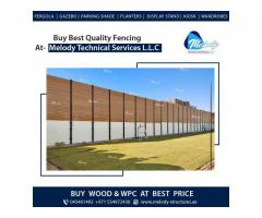 WPC Fence in Golf Garden Abu Dhabi | Privacy Fence Suppliers Al Bateen Park Abu Dhabi