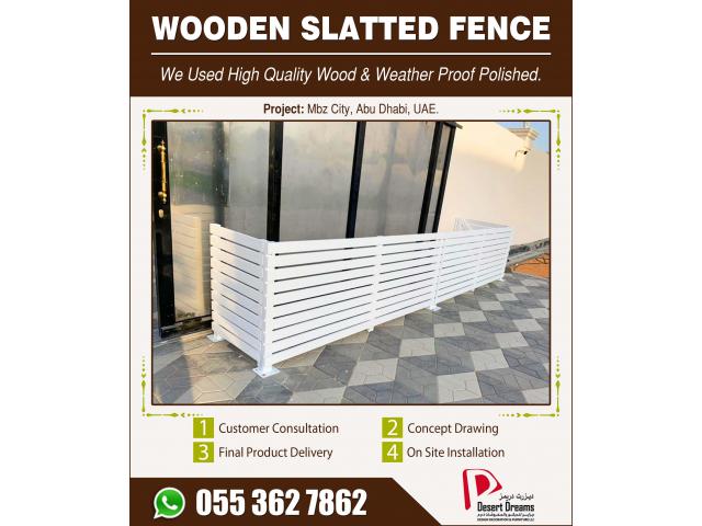 Wooden Fences for Events, Kids Play Area and Swimming Pool Privacy | Uae.