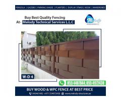 WPC Fence in Dubai Marina | WPC Woven Fence in Jabel Ali | Wall Mounted Fence in Jumeirah