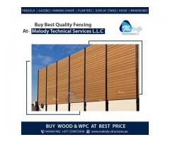 WPC Fence in Dubai Marina | WPC Woven Fence in Jabel Ali | Wall Mounted Fence in Jumeirah