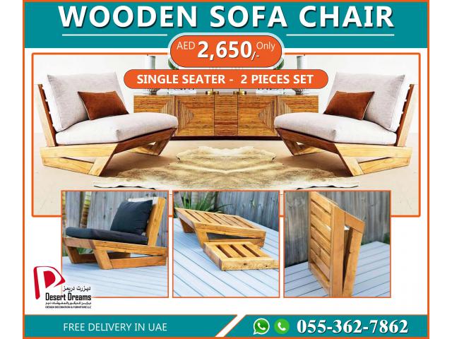Wooden Sofa Chair Suppliers in Uae | Single Seater Sofa | Double Seater Sofa.