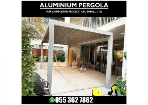 Aluminium Louver Roofing Pergola | Sun Shades Aluminium Pergola | Uae.