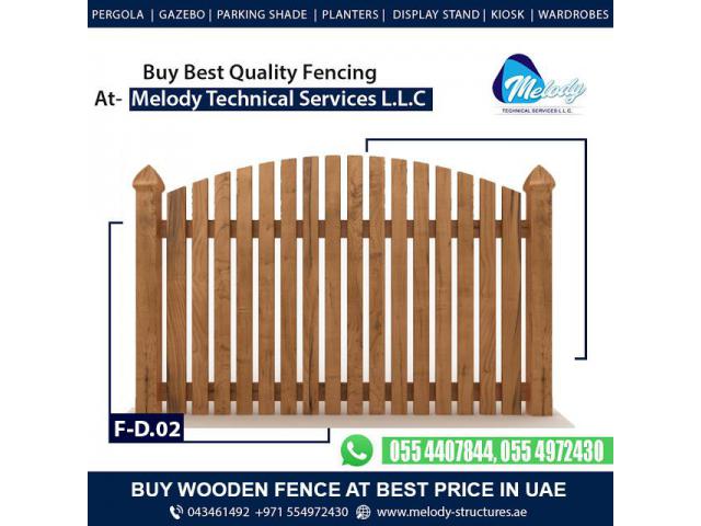 Wooden Fence in Dubai | Buy Privacy Fence | Garden Fence