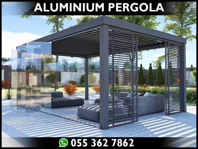 Aluminium Pergola in Uae | Sun Shades Roof Aluminium Pergola | Uae.