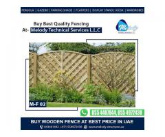 Privacy Fence in Dubai | Wooden Fence | WPC Fence | Fence Suppliers UAE