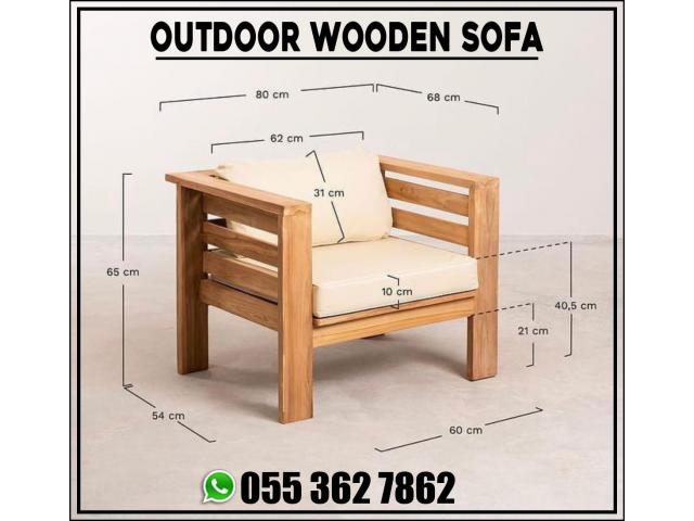 Outdoor Wooden Sofa Manufacturer and Suppliers in Uae | Free Delivery in Uae.