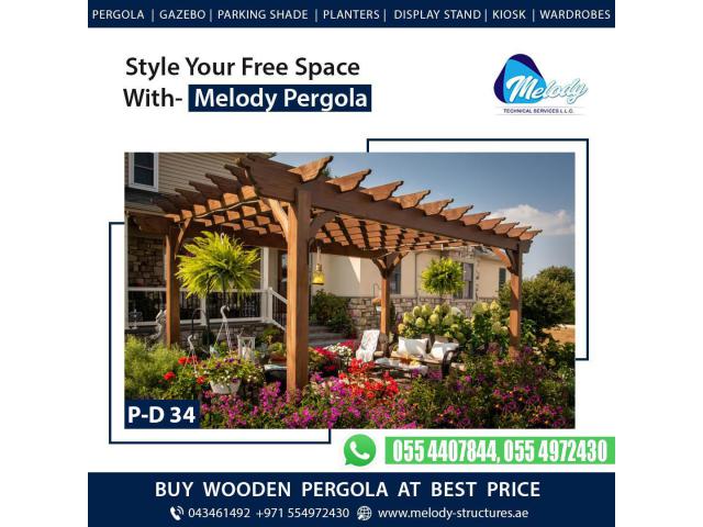 Pergola in Jumeirah Park | Pergola in Dubai Hills | Wooden Pergola Suppliers