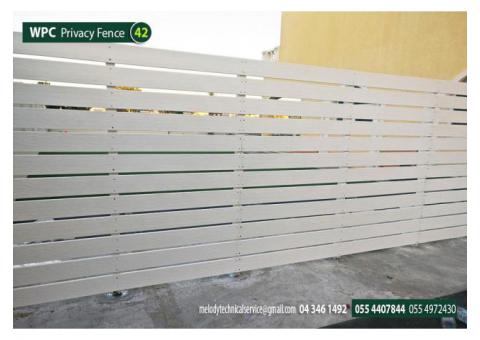 WPC Fence in seashore Villas | WPC Woven Fence in Mangrove Village | wpc Fence in The Hills
