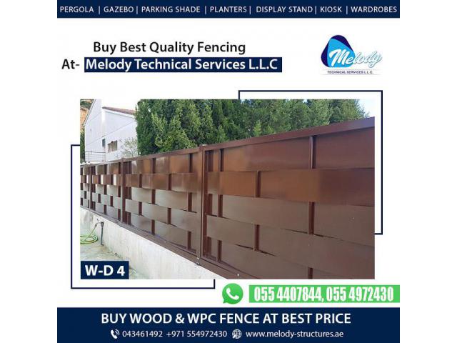 WPC Fence in seashore Villas | WPC Woven Fence in Mangrove Village | wpc Fence in The Hills