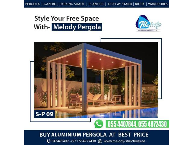 Pergola in seashore Villas | Aluminium Pergola in Mangrove Village | WPC Pergola in The Hills