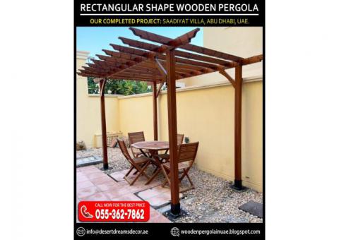 Arched Shape Wooden Pergola in Uae | Wooden Pergola | Wooden Gazebo in Uae.
