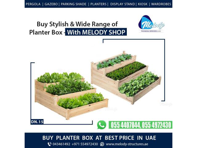 Wooden Planter Box Suppliers in Dubai | Planter Box For Vegetable  And Garden