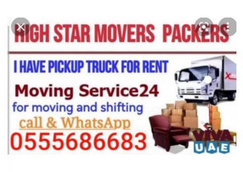 Pickup truck for rent in jaddaf 0555686683
