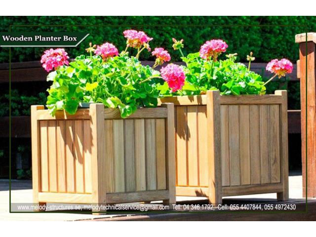 wooden planter box Manufacture in Abu Dhabi | Vegetable Planter box suppliers in UAE