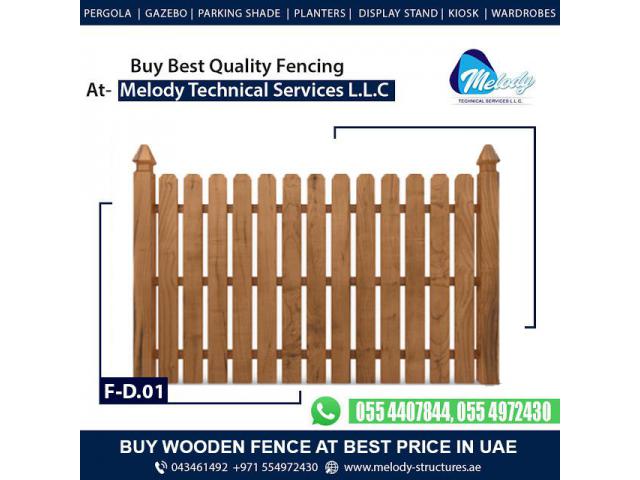 WPC Privacy Fence | Garden Fence in Dubai | Picket Wooden Fence UAE