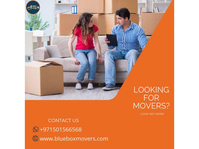 0501566568 BlueBox Movers in Jumeirah Park Villa,Office,Flat move with Close Truck