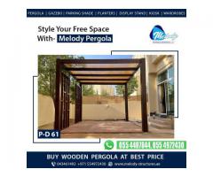Wooden Pergola | Pergola With Decking | Garden Area Pergola DUbai
