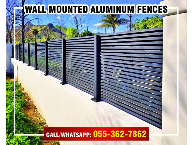 Aluminium Slatted Fence Uae | Aluminium Wall Boundary Fence.