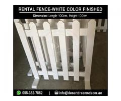 Free Standing Wooden Fences for Events and Kids Play Area in Uae | Rental Fences.
