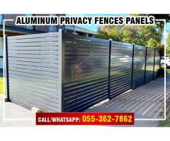Aluminium Privacy Fences Uae | Slatted Aluminium Panels | Dubai.