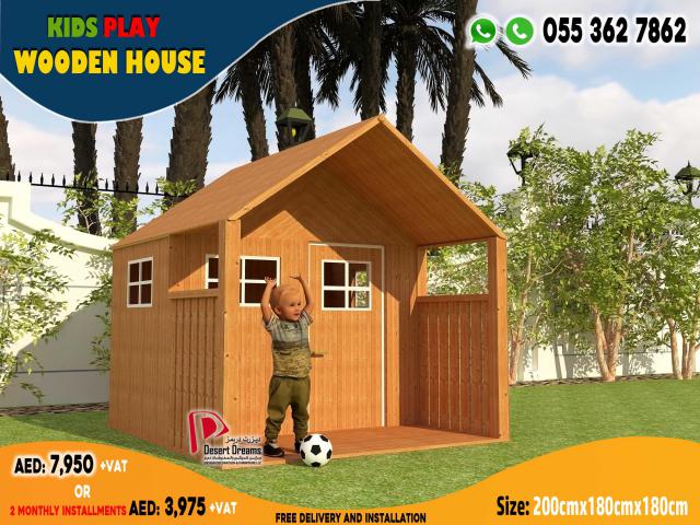 Wooden House for Kids Play Area in Uae | Dog House | Cat House.