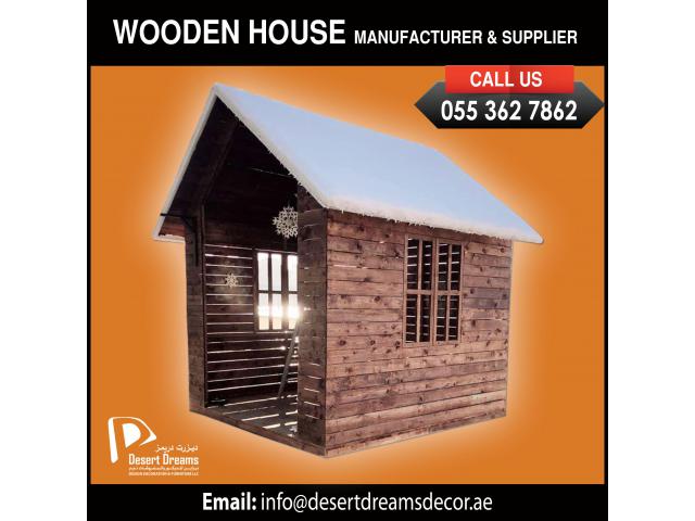 Wooden House for Kids Play Area in Uae | Dog House | Cat House.