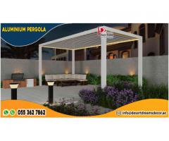 Wooden Pergola Triangular Shape in Uae | Modern Design Pergola | Aluminium Pergola.