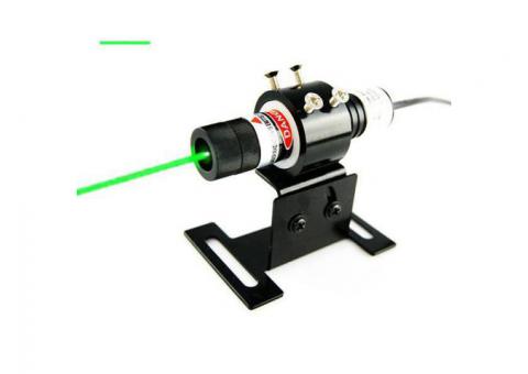 Precisely Pointed 515nm DC Power Supply Green Line Laser Alignments