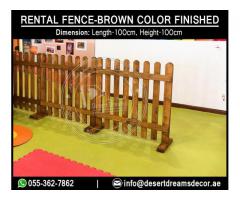 Free Standing White Picket Fence Supplies in Uae | Multi-Color Fences.