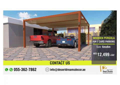 Two Cars Parking Pergola in Uae | Small and Large Area Parking Pergola.