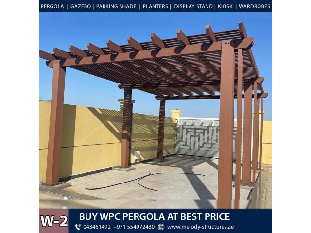 Wooden Pergola in Dubai | WPC Pergola installation in UAE