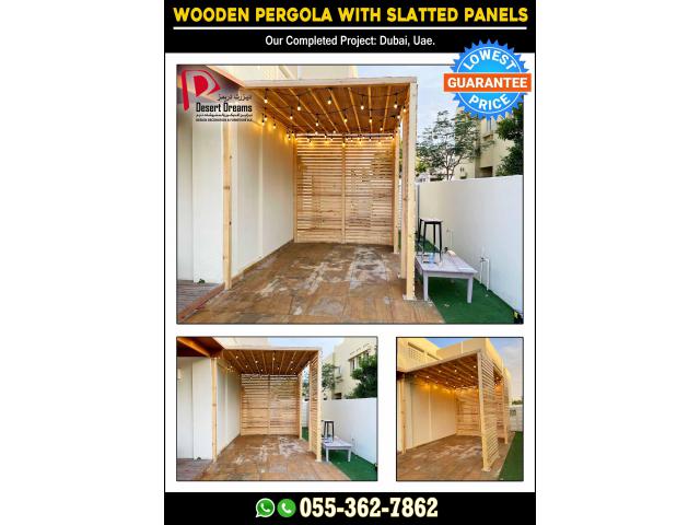Modern Design Wooden Pergola | Wooden Pergola Abu Dhabi | Pergola Dubai.