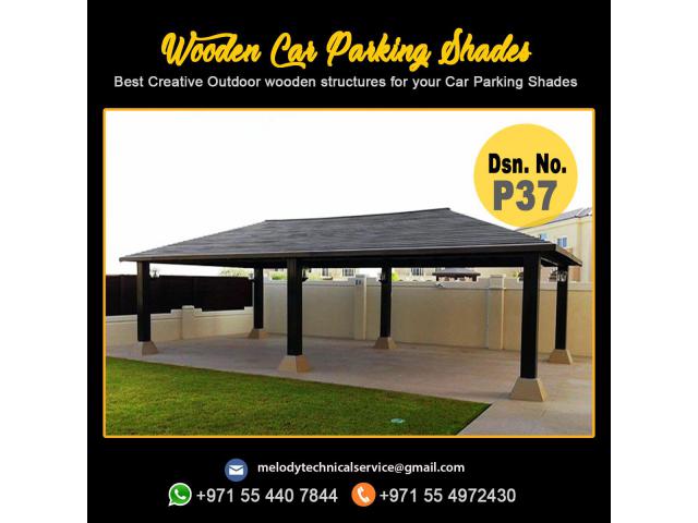 Carparking Shade in JBR City | WPC carparking Shade in Green community Dubai