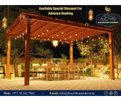 Modern Design Pergola in Uae | Arabian Ranches | Garden Pergola in Uae.