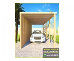 Car Parking Shades Aluminum Structure and Wooden Structure in Uae.