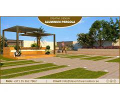 Aluminum Pergola Shades in Uae | Aluminum Louver Roofing Pergola.